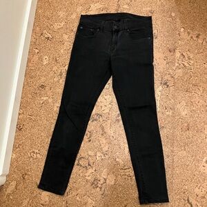 Women's Black Skinny Jeans - Stretch High-Rise